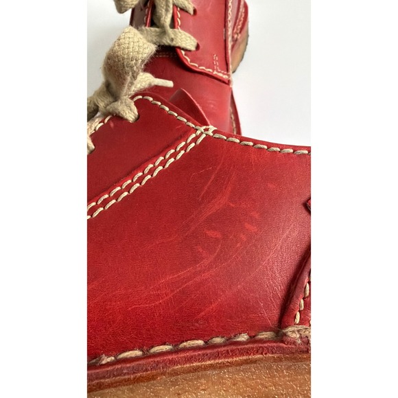 Duckfeet Jylland Red Leather Lace Up Derby Shoes EU 42 US Women\'s 10.5-11 main image 5
